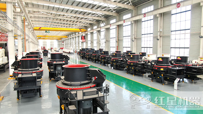 花崗巖石子粉碎機、制砂機車間現(xiàn)貨