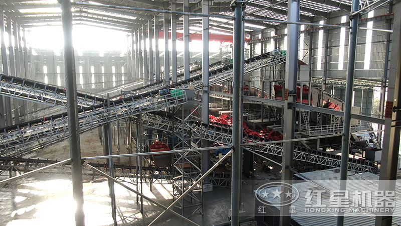 石子機(jī)生產(chǎn)線多少錢一套，附現(xiàn)場案例