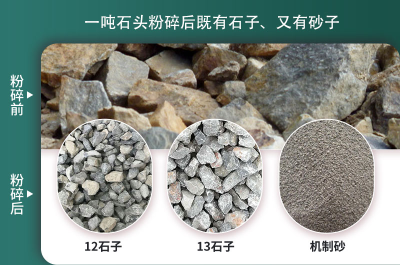 一噸石頭能出多少噸石子，石子破碎設(shè)備有哪些